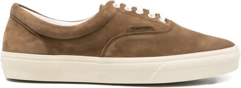 TOM FORD Sneakers met logo Bruin