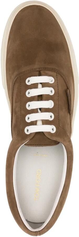 TOM FORD Sneakers met logo Bruin - Foto 4