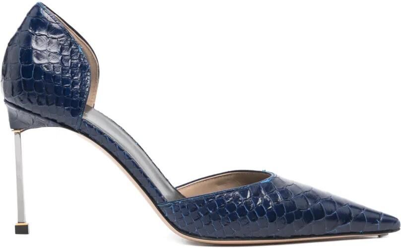 TOM FORD Spire D'Orsay pumps met krokodillen-reliëf Blauw