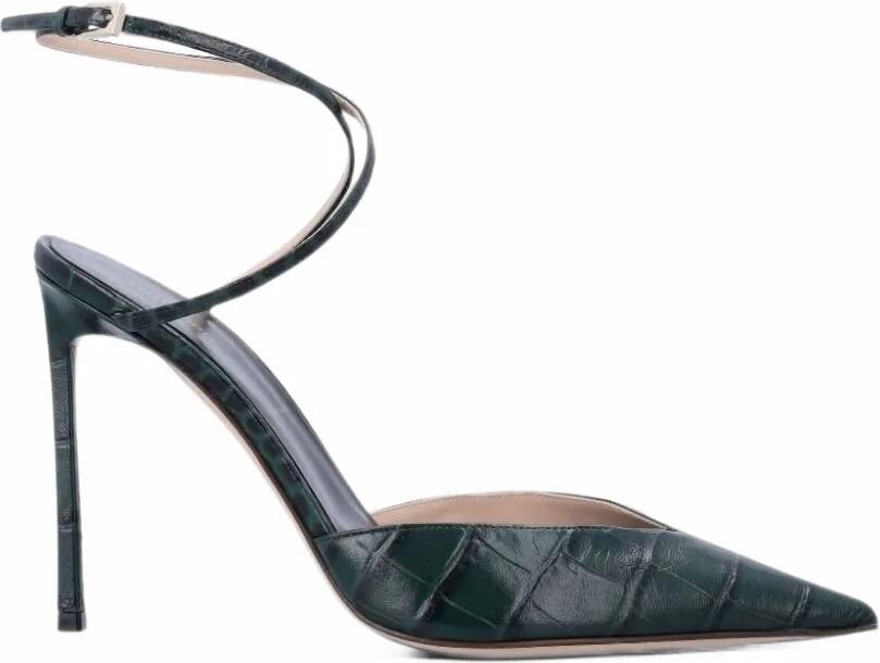 TOM FORD stamped crocodile leather Selen pumps Zwart