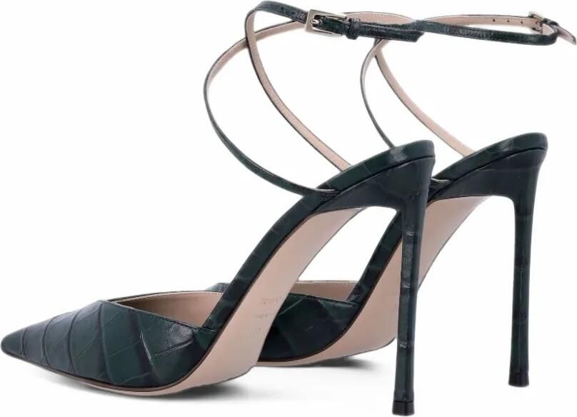 TOM FORD stamped crocodile leather Selen pumps Zwart - Foto 3