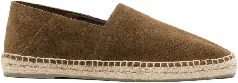 TOM FORD Suède espadrilles Bruin