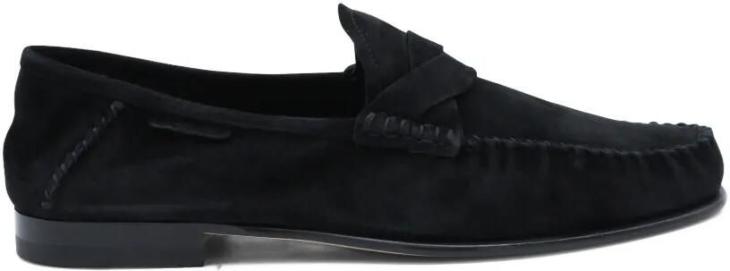 TOM FORD Suède loafers met gevlochten band Zwart