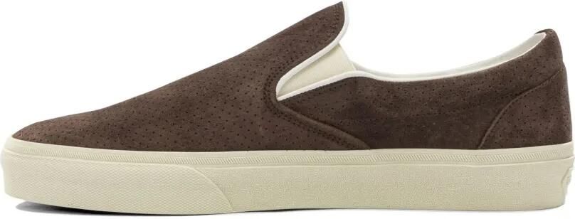 TOM FORD Suède slip-on sneakers Bruin
