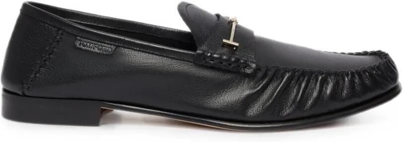TOM FORD T-bar leren loafers Zwart
