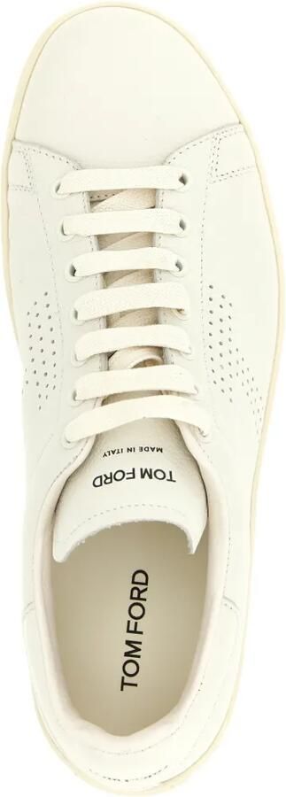 TOM FORD Warwick sneakers van bewerkt leer Wit