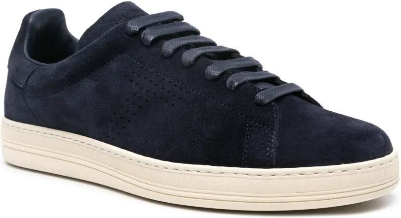 TOM FORD Warwick suède sneakers Blauw - Foto 3