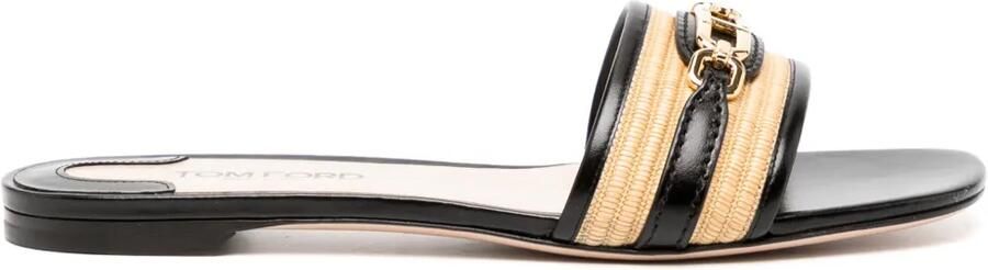 TOM FORD Whitney slippers Zwart