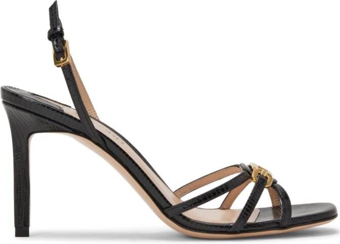 TOM FORD Whitney leren sandalen Zwart