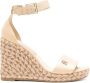 Tommy Hilfiger 110 mm espadrilles met logoplakkaat Bruin - Thumbnail 1