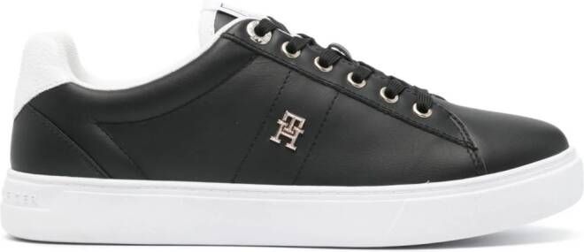 Tommy Hilfiger Essential Elevated leren sneakers Zwart