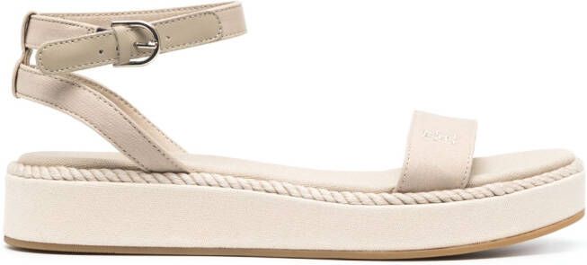 Tommy Hilfiger Sandalen met geborduurd logo Groen