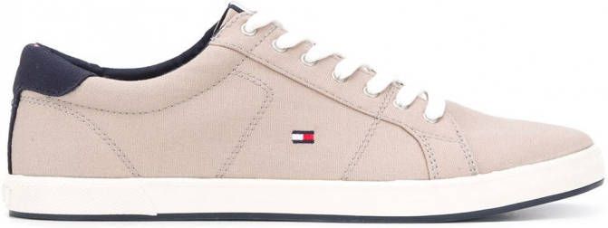 Tommy Hilfiger Iconic sneakers met veters Beige
