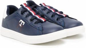 Tommy Hilfiger Junior Sneakers met geborduurd logo Blauw