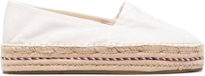 Tommy Hilfiger Espadrilles met geborduurd logo Wit