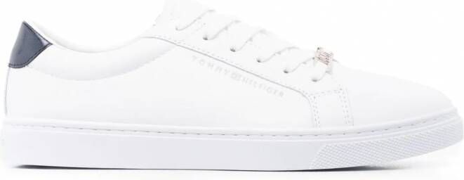 Tommy Hilfiger Sneakers met logoplakkaat Wit