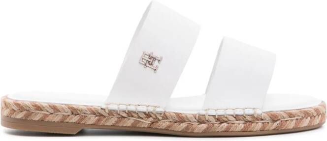 Tommy Hilfiger Leren espadrilles Beige