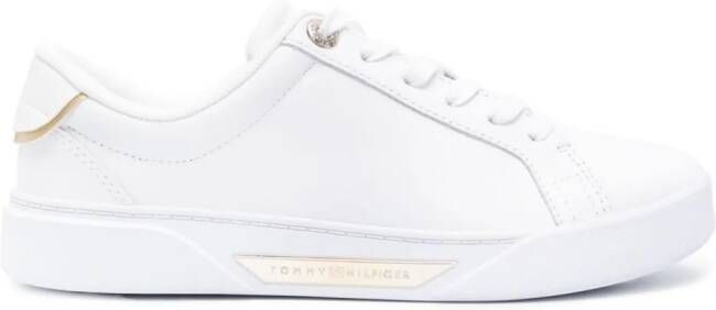 Tommy Hilfiger Sneakers met logoplakkaat Wit