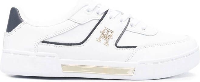Tommy Hilfiger Sneakers met logoplakkaat Wit