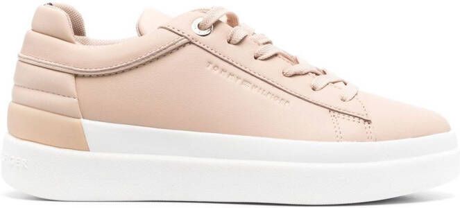 Tommy Hilfiger Sneakers met plateauzool Beige