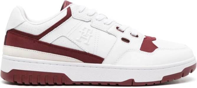 Tommy Hilfiger Mi Basket leren sneakers Rood