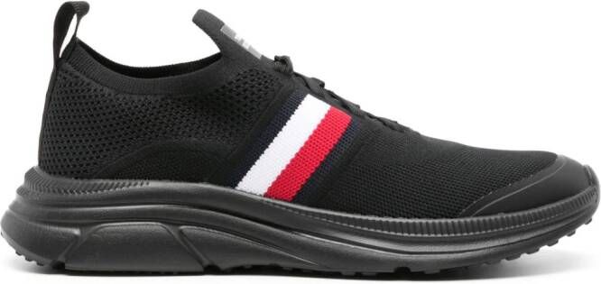 Tommy Hilfiger Modern gebreide sneakers Zwart