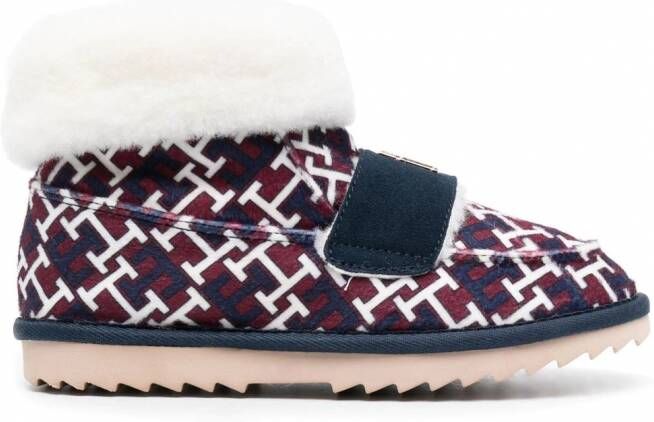 Tommy Hilfiger Slippers met monogram Rood