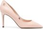 Tommy Hilfiger Pumps met monogram plakkaat Beige - Thumbnail 1