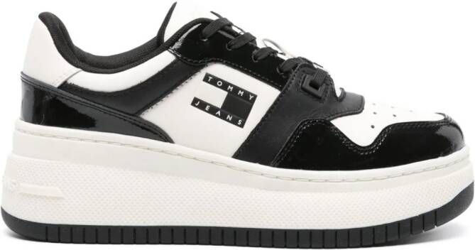 Tommy Hilfiger Retro Basket leren sneakers Wit