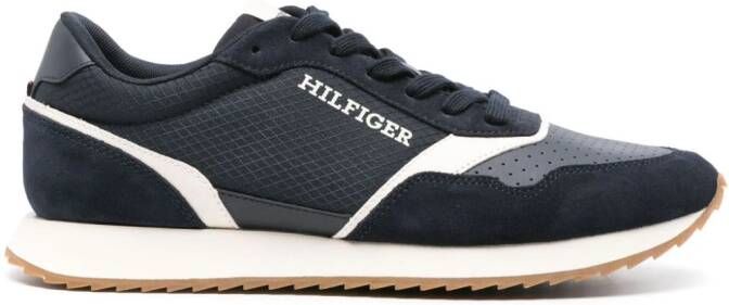 Tommy Hilfiger Runner sneakers met vlakken Blauw