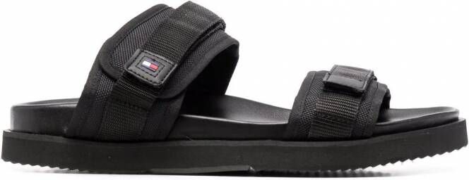 Tommy Hilfiger Sandalen met klittenband Zwart