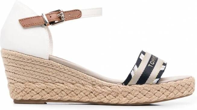 Tommy Hilfiger Sandalen met logobandje Wit