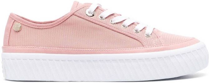 Tommy Hilfiger Sneakers met plateauzool Roze