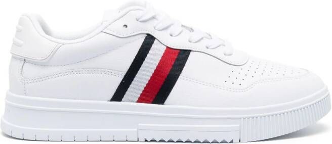 Tommy Hilfiger Supercup sneakers met contrast Wit