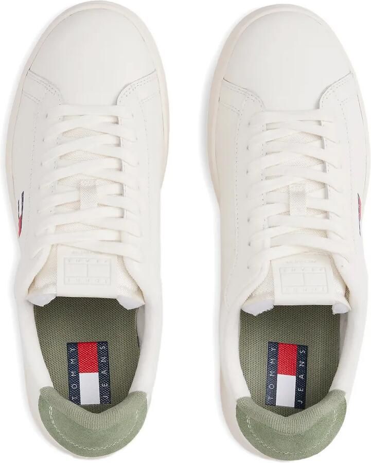 Tommy Hilfiger Archive Court sneakers met logopatch Beige - Foto 2