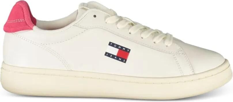 Tommy Hilfiger Archive Court sneakers met logopatch Wit