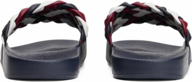 Tommy Hilfiger braided slides Blauw - Foto 4