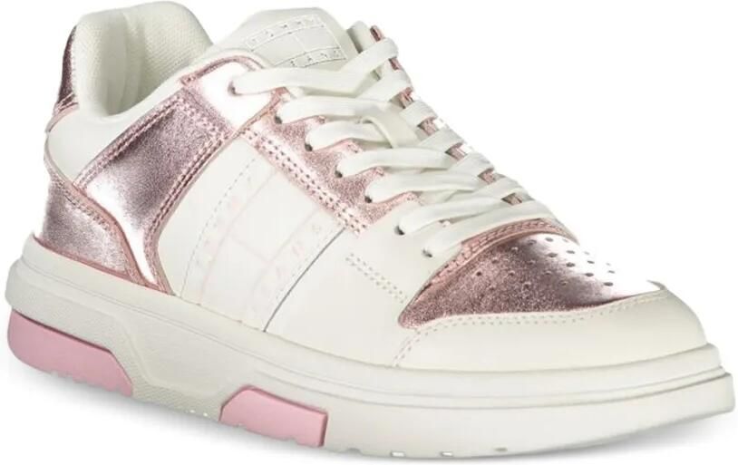 Tommy Hilfiger Brooklyn Metallic low-top sneakers Roze