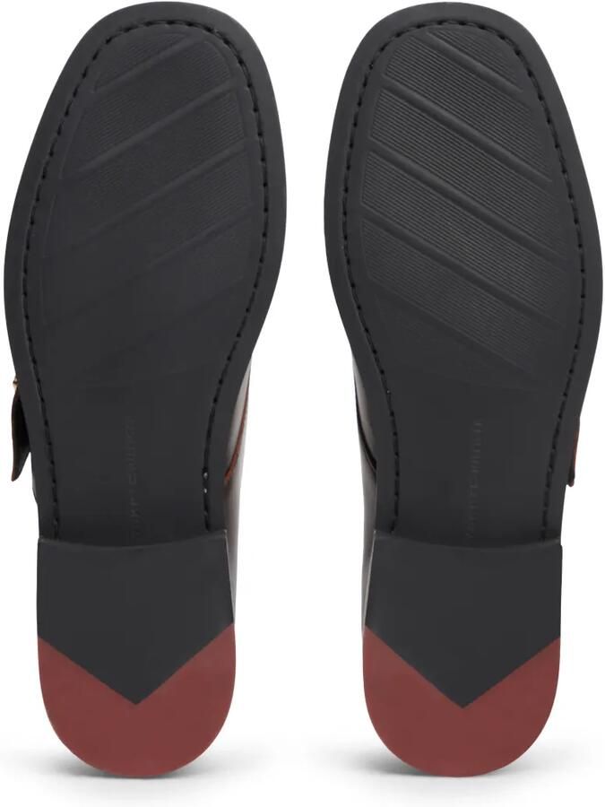 Tommy Hilfiger Leren derby schoenen met gespsluiting Bruin - Foto 5