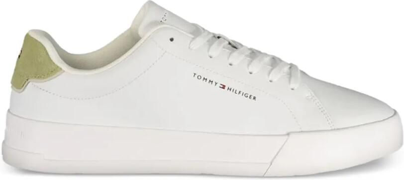 Tommy Hilfiger Court low-top sneakers met logoprint Wit