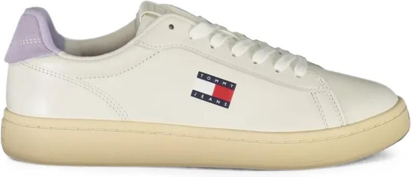 Tommy Hilfiger Court sneakers met logopatch Wit