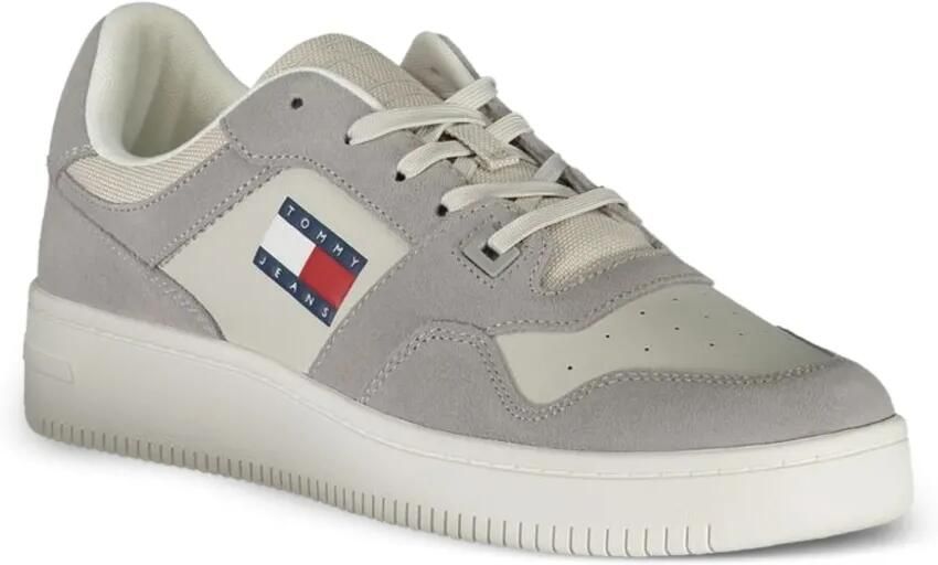 Tommy Hilfiger Court sneakers met vlakken Grijs - Foto 2