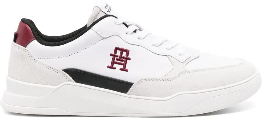 Tommy Hilfiger Elevated Cupsole leren sneakers Wit