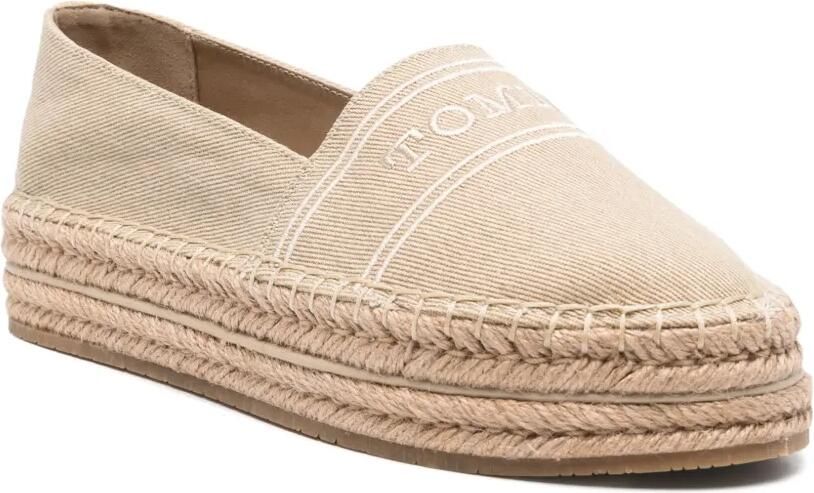 Tommy Hilfiger Espadrilles met geborduurd logo Beige - Foto 2