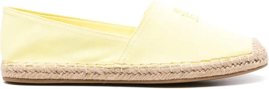 Tommy Hilfiger Espadrilles met geborduurd logo Geel