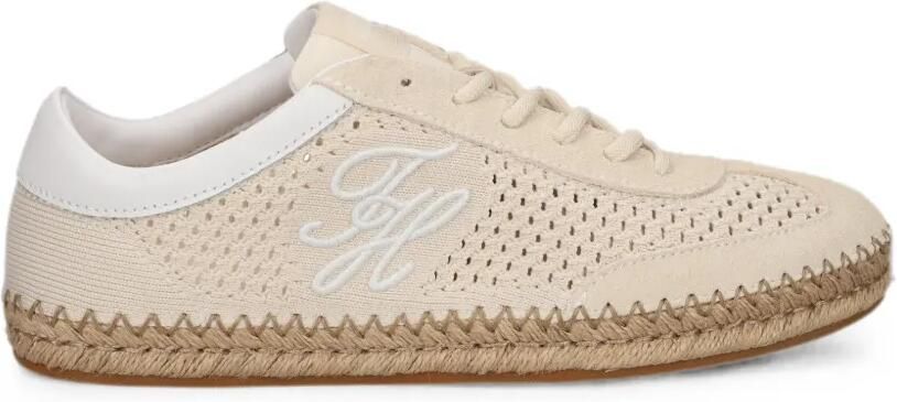 Tommy Hilfiger Espadrilles met geperforeerde details Beige