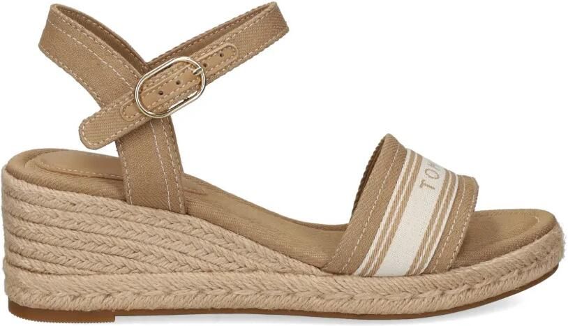 Tommy Hilfiger Espadrilles met logoprint Beige