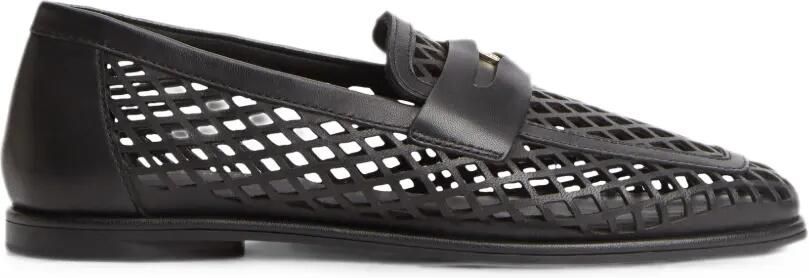 Tommy Hilfiger Geperforeerde loafers Zwart