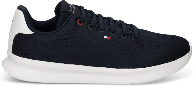 Tommy Hilfiger Geperforeerde sneakers met logopatch Blauw