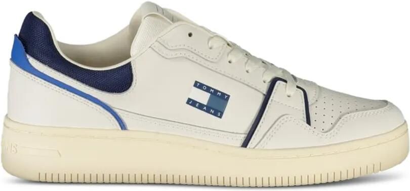 Tommy Hilfiger Geperforeerde sneakers met logopatch Wit